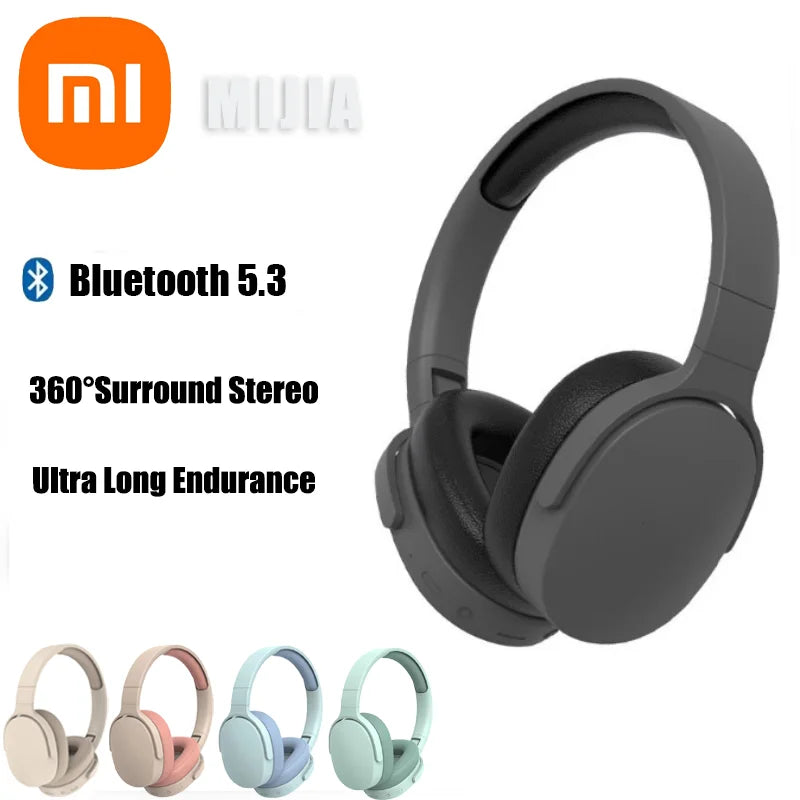 Xiaomi Mijia Fones de ouvido sem fio P2961 Bluetooth 5.3 Dobrável 9D HIFI Fone de ouvido