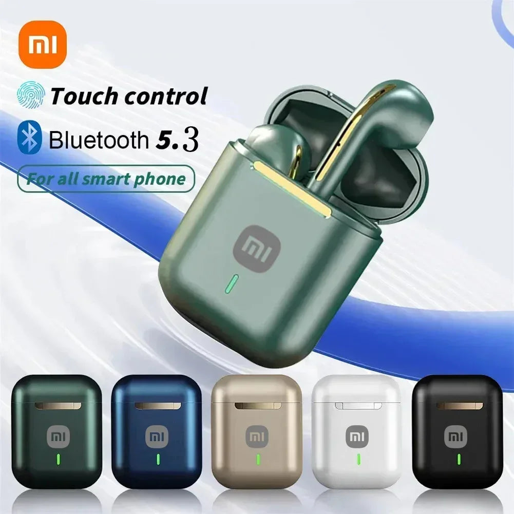 Fone de ouvido sem fio Xiaomi J18 com cancelamento de ruído, estéreo de alta fidelidade para jogos com microfone TWS, fones de ouvido intra-auriculares à prova d'água