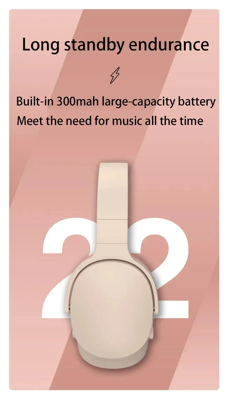 Xiaomi Mijia Fones de ouvido sem fio P2961 Bluetooth 5.3 Dobrável 9D HIFI Fone de ouvido