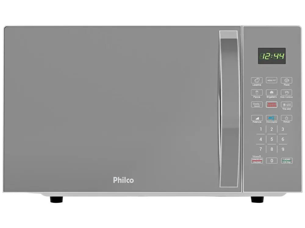 Microondas Espelhado Prata Philco 25L PMO28S - 220V