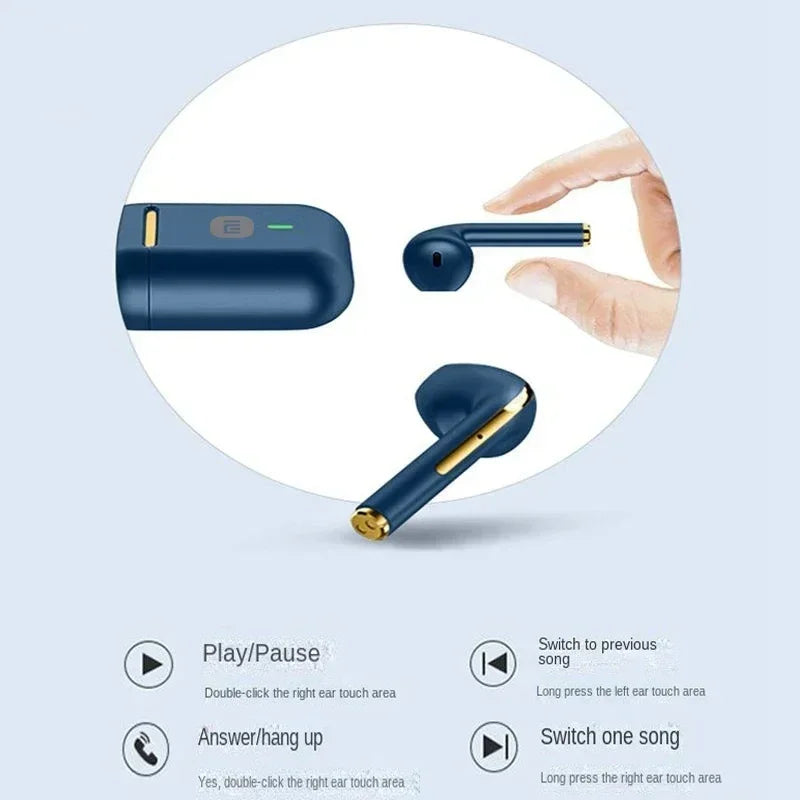Fone de ouvido sem fio Xiaomi J18 com cancelamento de ruído, estéreo de alta fidelidade para jogos com microfone TWS, fones de ouvido intra-auriculares à prova d'água